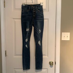 Indigo Rein High Rise Curvy Fit Ankle Jeans size 23 or 0.